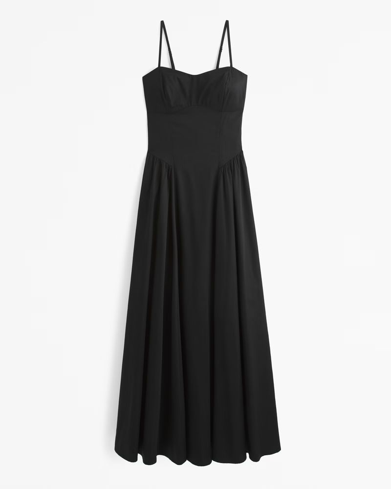 Women's Dipped-Waist Sweetheart Maxi Dress | Women's The A&F Wedding Shop | Abercrombie.com | Abercrombie & Fitch (US)