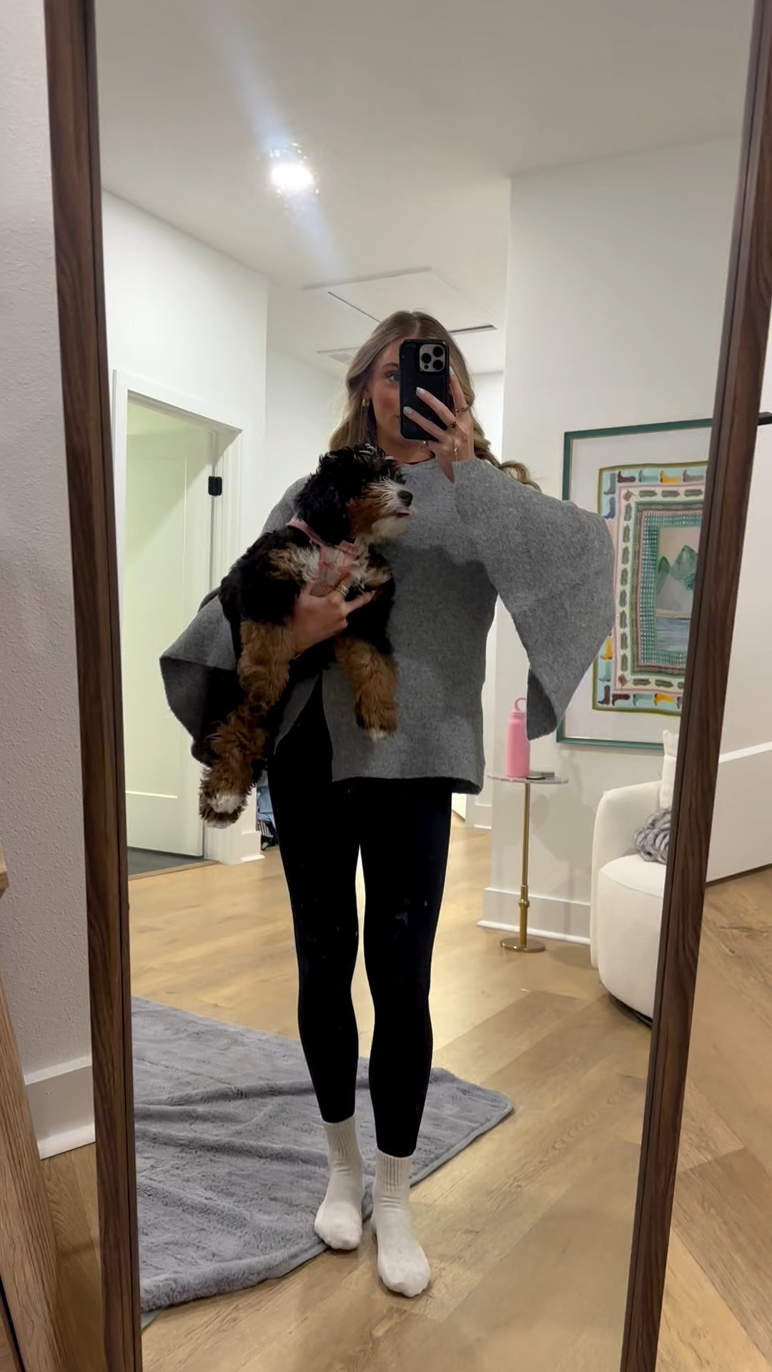 Amazon size small Chevara Women’s Tie Front Cardigan Sweater Elegant Crewneck Long Sleeve Solid Color Fall Knit Cape Coat. My leggings are Abercrombie YPB leggings size XS  

#LTKootd #LTKSeasonal #LTKFindsUnder50