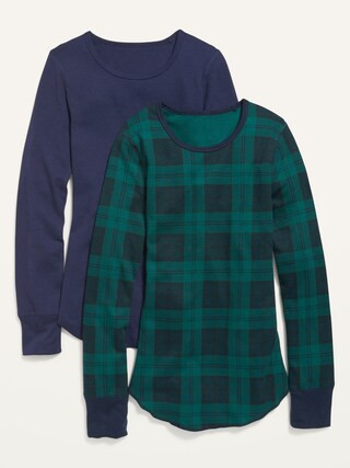 Thermal-Knit Long-Sleeve Tee 2-Pack for Women | Old Navy (US)