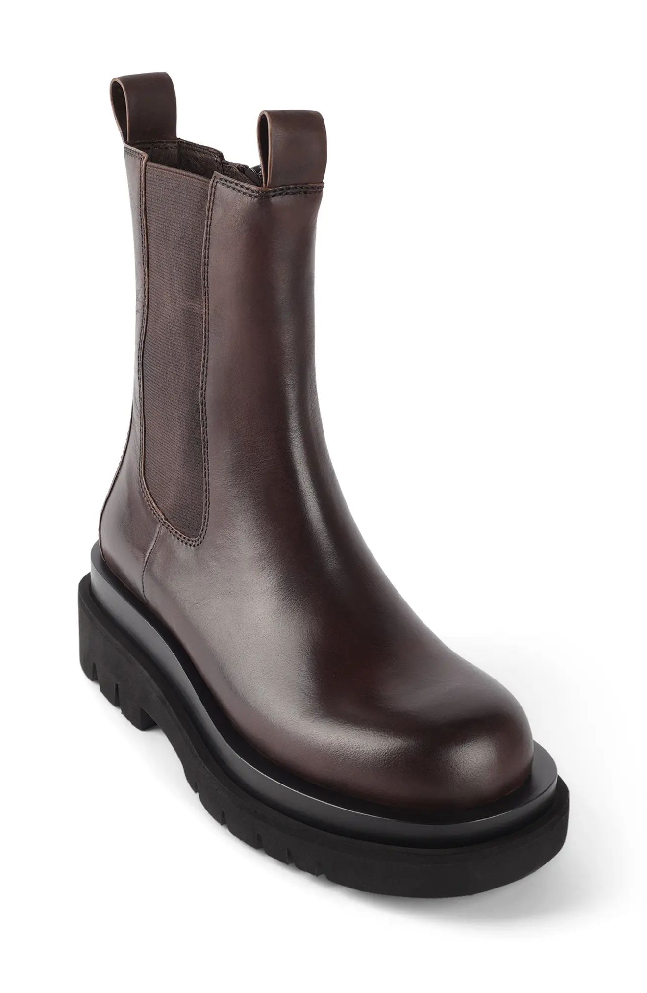 Jeffrey Campbell Tanked Chelsea Boot, Size 11 in Brown at Nordstrom | Nordstrom
