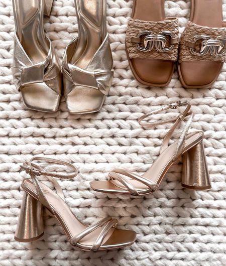 Gold heels
Gold sandal 
Sandals 
#ltkshoecrush
#ltku
#ltlstyletip 

#LTKSeasonal #LTKunder100 #LTKFind
