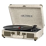 Victrola Vintage 3-Speed Bluetooth Portable Suitcase Record Player with Built-in Speakers | Upgraded | Amazon (US)