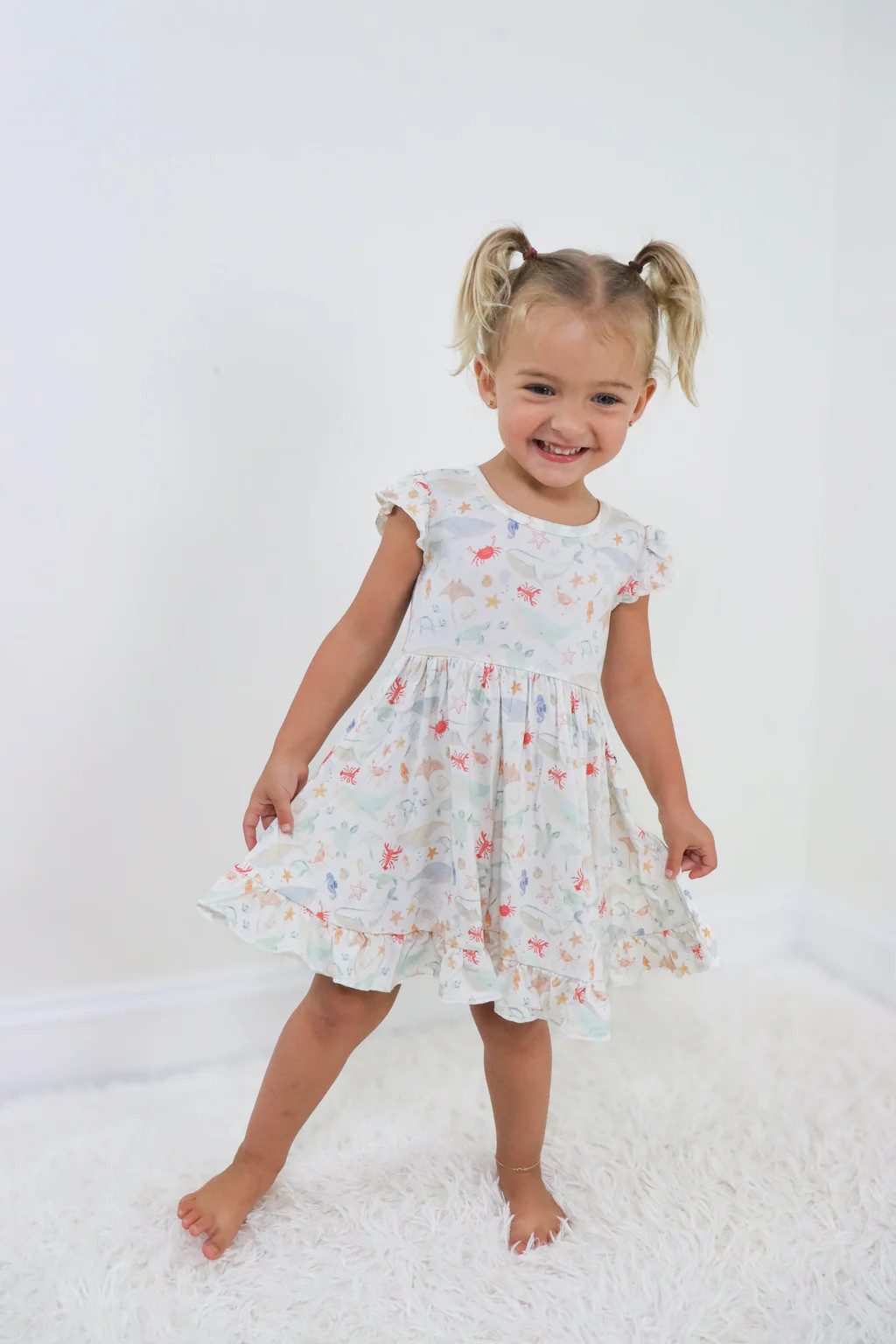 UNDERWATER ADVENTURES DREAM RUFFLE DRESS | Dream Big Little Co.