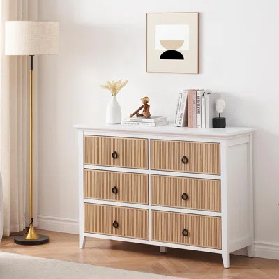 Odran 6 Drawer 47" W Double Dresser | Wayfair North America
