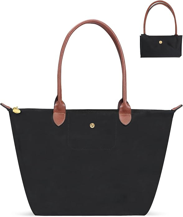 Nylon Tote Bags For Women: Foldable Lightweight Waterproof Large | Amazon (US)
