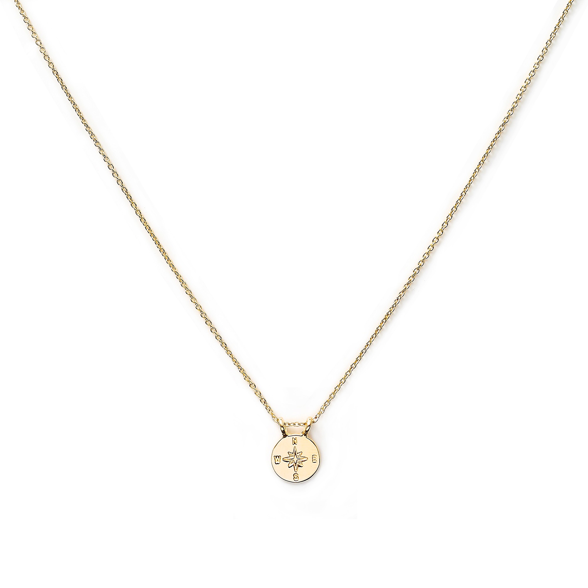 The Brave Collection Compass Chain NecklaceGold | AHAlife