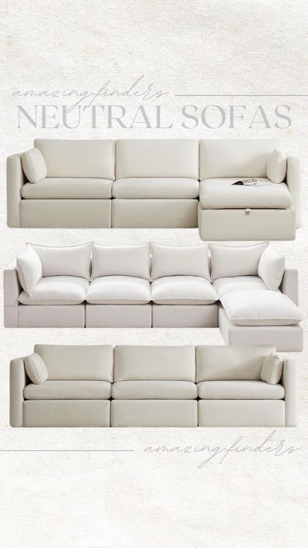 VINGLI 85.4" Convertible Sectional Sofa,L-Shaped Deep Seat Sofa Couch for Living Room,Modern 2-Seat Loveseat Sofa with Ottoman for Small Space(White,Faux Sherpa, 85.4"),
MAEVIS 88.58'' Modern Loveseat Sofas for Living Room, Couch with Wide Arm,Fabric Sofa Couches with Solid Wood Frame for Small Space,Removable Sofa Cushion,Easy to Install,Beige,
CHITA Oversized Modular Sectional Convertible Fabric Sofa Set,Extra Large Sectional Deep Seat Couch for Living Room,112 inch Width,3 Seat Modern Modular Sofa, Linen,
LEISLAND 88.58" Modern Sofas Couches for Living Room, Chenille Sofas & couches with Square Armrest, Removable Low-Back Sofa Cushion and Detachable Sofa Cover/Easy to Install(Beige),
VINGLI 120" Convertible Sectional Sofa,L-Shape Deep Seat Sofa Couch for Living Room,Modern Chenille 3-Seat Sofa with Ottoman for Small Space(Creamy White, 120"),
VANOMi Modular Sectional Sofa, Convertible L Shaped Couch with Chaise, 5 Seater Sofa with Reversible Chaise for Living Room (Beige, L Shape

#LTKstyletip #LTKhome