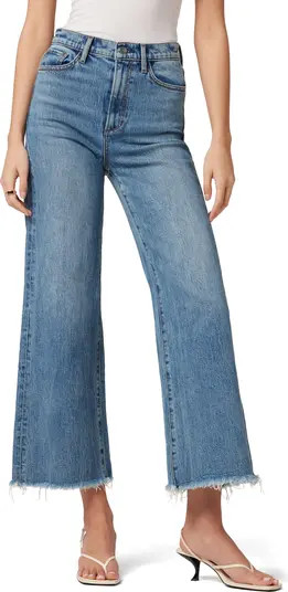 The Mia High Waist Raw Hem Flare Jeans | Nordstrom