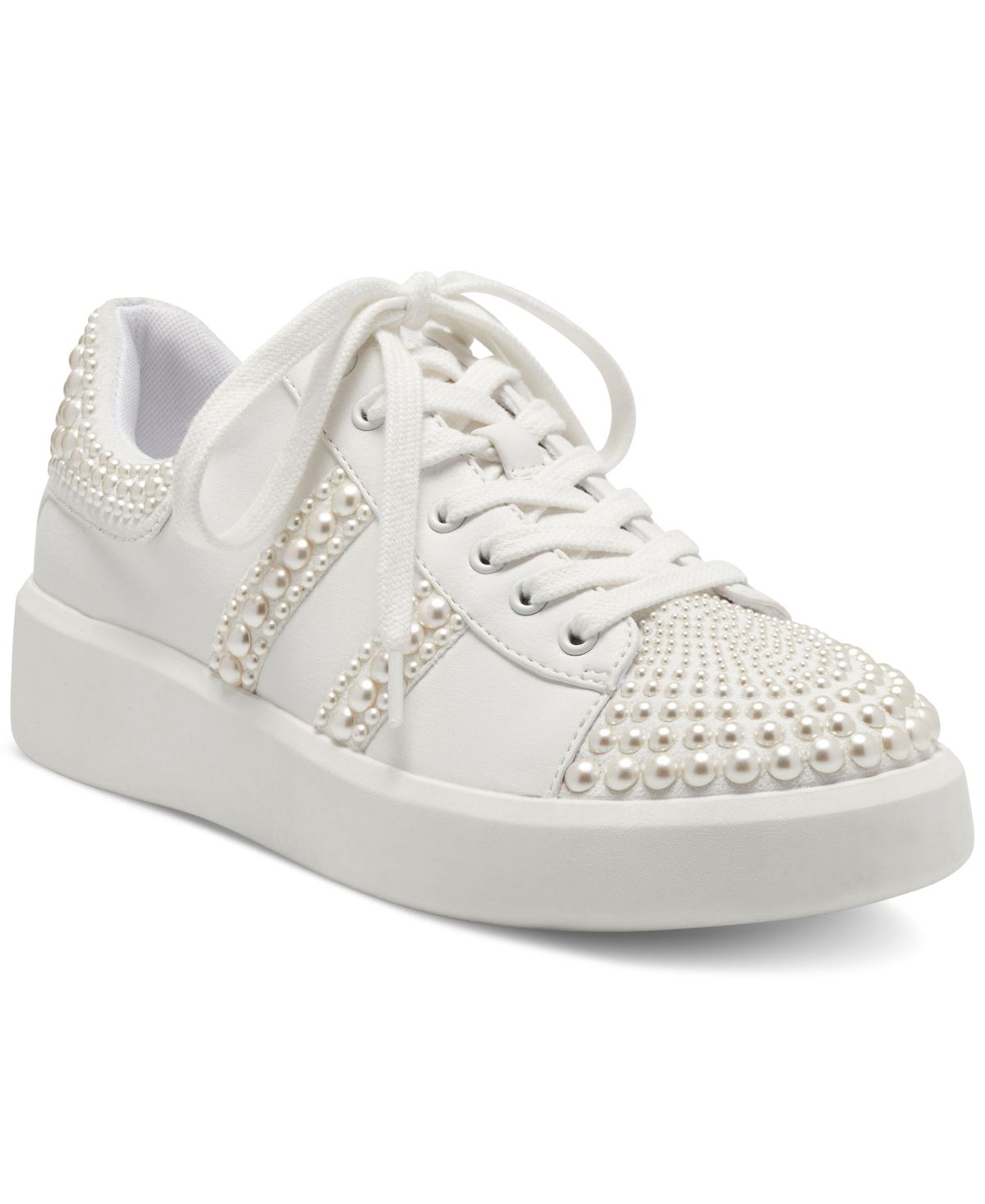 Inc International Concepts Alleni Imitation Pearl Sneakers, Created for Macy's Women's Shoes | Macys (US)