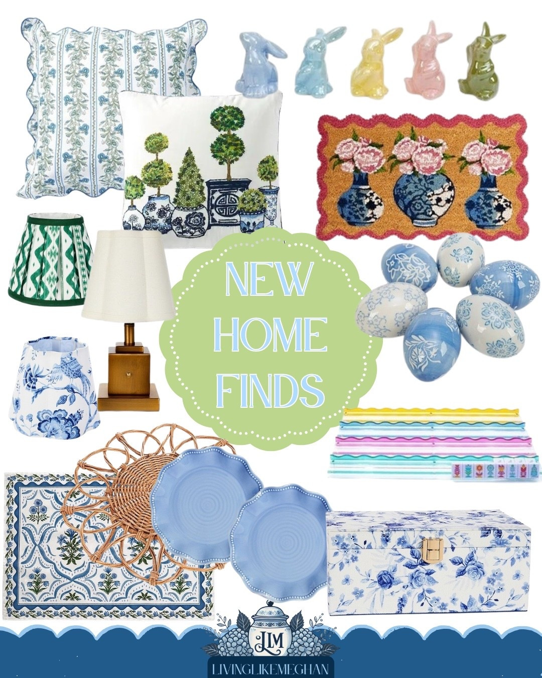 A fresh round of blue and white home finds 💙 Classic pieces mixed with a few fun seasonal touches. From chinoiserie patterns to scalloped details and sweet Easter accents, these are the kinds of pieces that make a home feel collected and timeless.

Tap to explore these home finds!


blue and white decor, grandmillennial home decor, chinoiserie decor finds, traditional home accessories, spring home styling, Easter decor ideas, classic preppy home decor, cottage style home accents, vintage inspired decor, timeless home styling


#LTKHome #LTKSeasonal #LTKSaleAlert