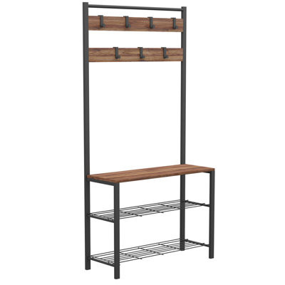 Travious Hall Tree 33.86'' Wide | Wayfair North America