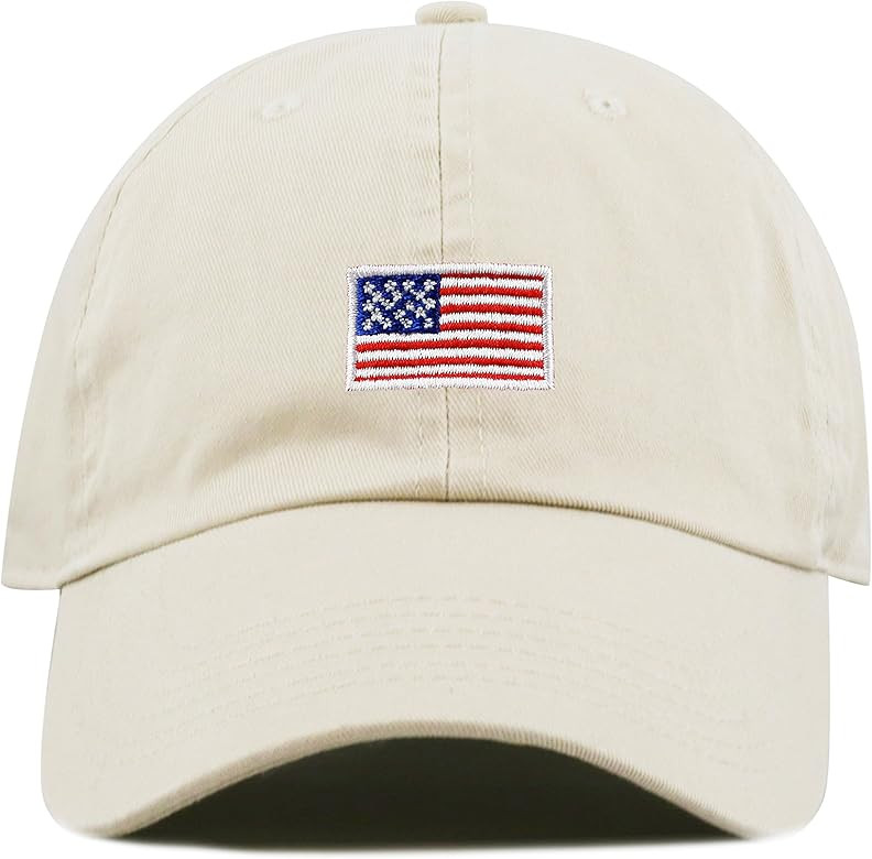 The Hat Depot Kids American Flag & Cute Embroidery Cotton Baseball Cap Hat | Amazon (US)