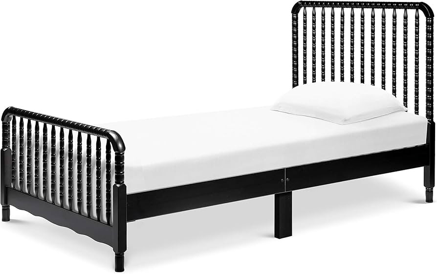 DaVinci Jenny Lind Twin-Bed with Wood Spindle Posts in Ebony-Mattress Support Slats Included | Amazon (US)