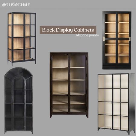 Black cabinet, display cabinet, curio cabinet, dining room furniture, black display cabinet, pottery barn, crate and barrel, target, McGee and co 

#LTKhome