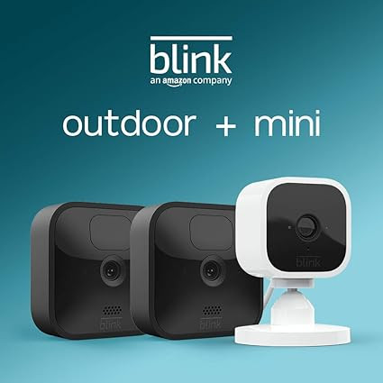 Blink Outdoor – 2 camera kit with Blink Mini | Amazon (US)