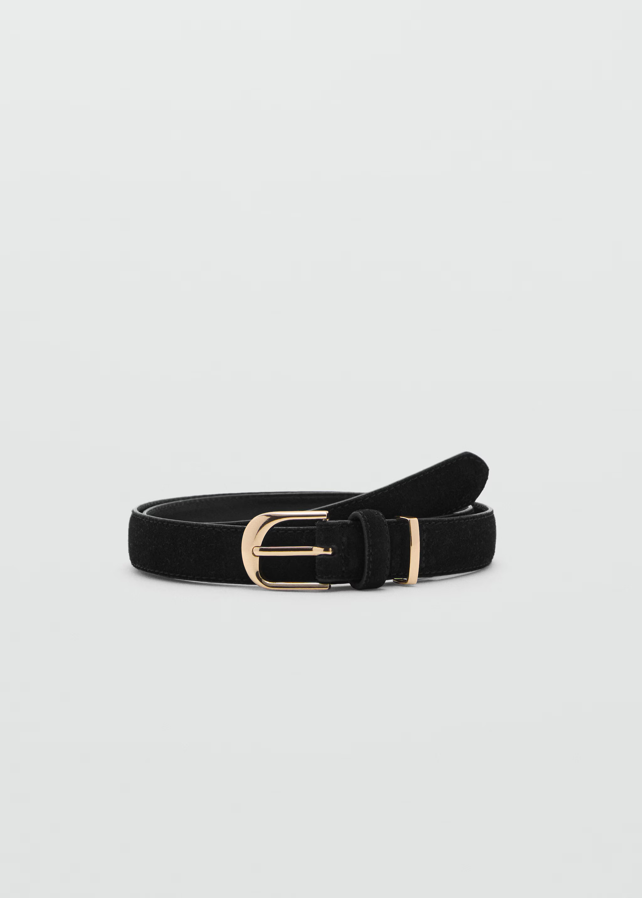 Buckle leather belt - Women | MANGO United Kingdom | MANGO (UK)