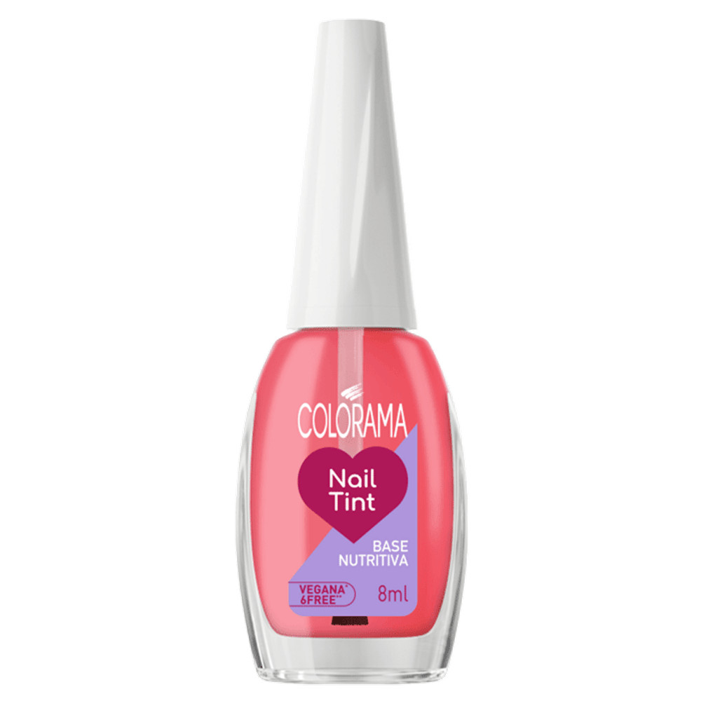 Esmalte Base Nutritiva Colorama Nail Tint Rosa Translúcido 8ml | Drogaria Pacheco