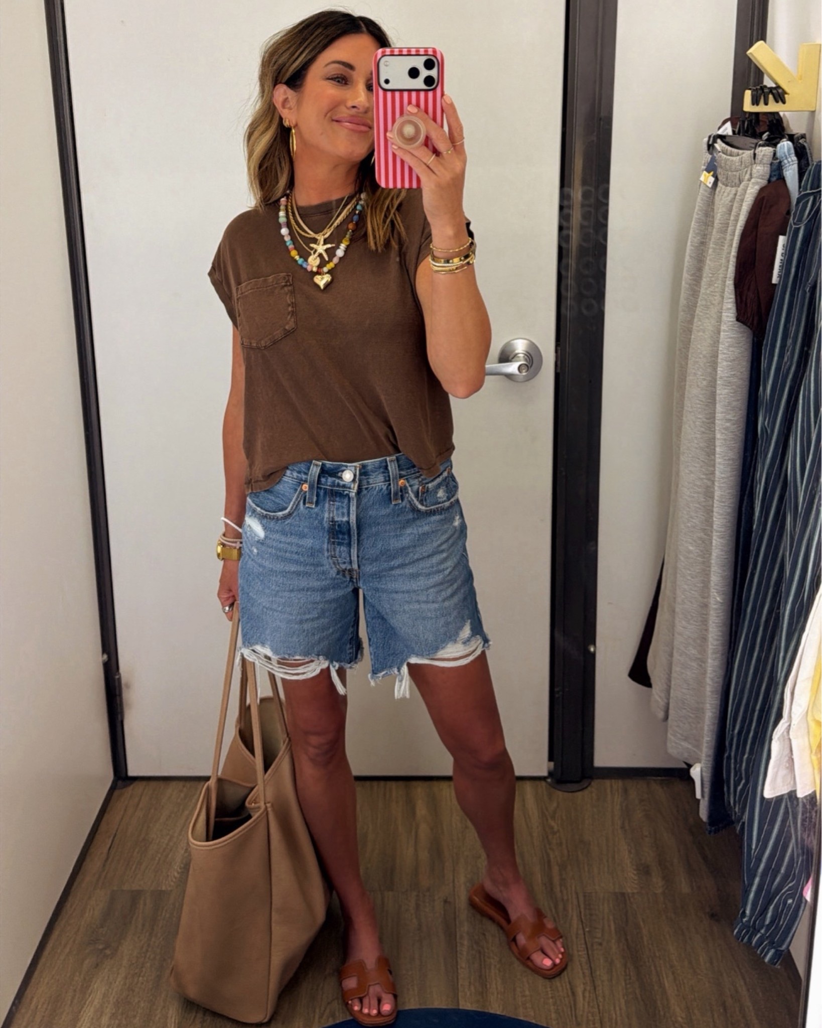 What I wore today!🤎
Size up one in these shorts! 🤌🏼

#LTKootd #LTKmomlife #LTKgrwm