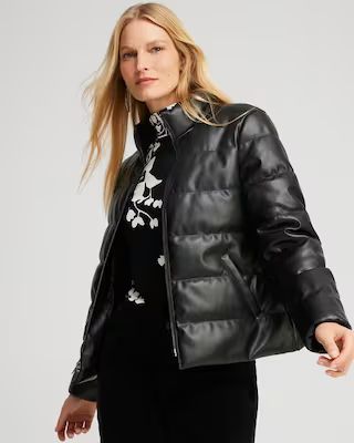 Faux Leather Puffer Jacket | Chico's