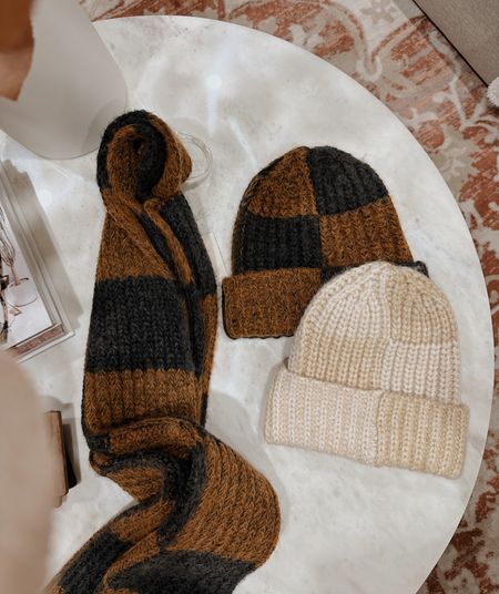 Checkered beanies + matching scarf // $15 for the beanie, $17 for the scarf! Great quality + looks like a designer item for way more $$ 🥰🥰🤎

Fall finds, winter hat, beanie, checkered trend, checkered hat 

#LTKSeasonal #LTKunder50