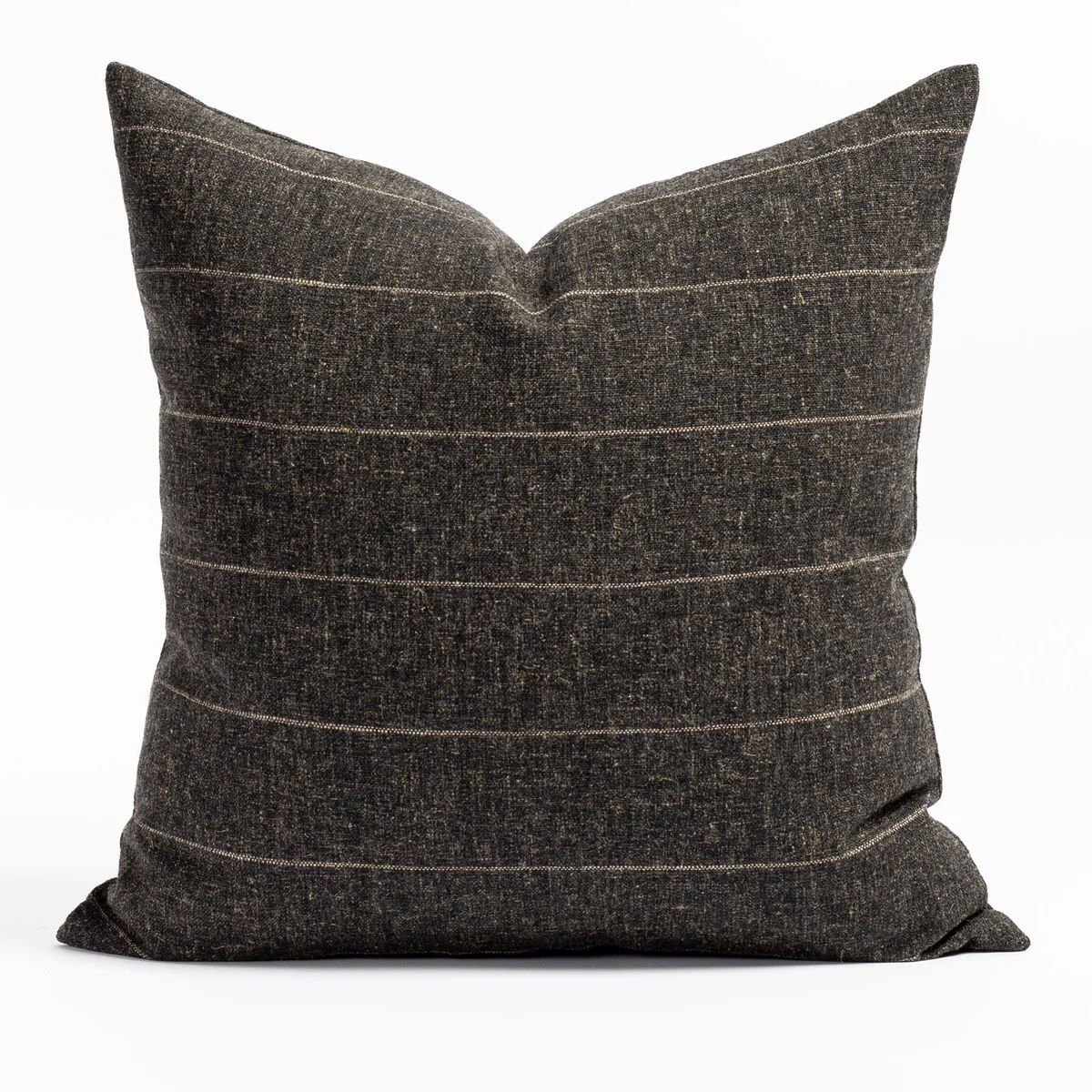 Dunrobin Stripe 22x22 Pillow, Sable | Tonic Living