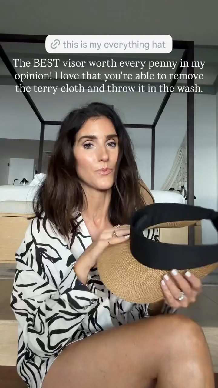 The BEST visor worth every penny in my opinion! I love that you’re able to remove the terry cloth and throw it in the wash

#LTKActive #LTKgrwm #LTKSeasonal 

 