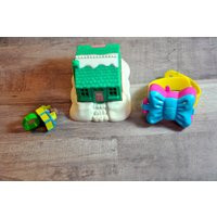 Vintage Mcdonald's Polly Pocket Toys Bow Bracelet, Christmas Chalet, Pixie Ring | Etsy (US)