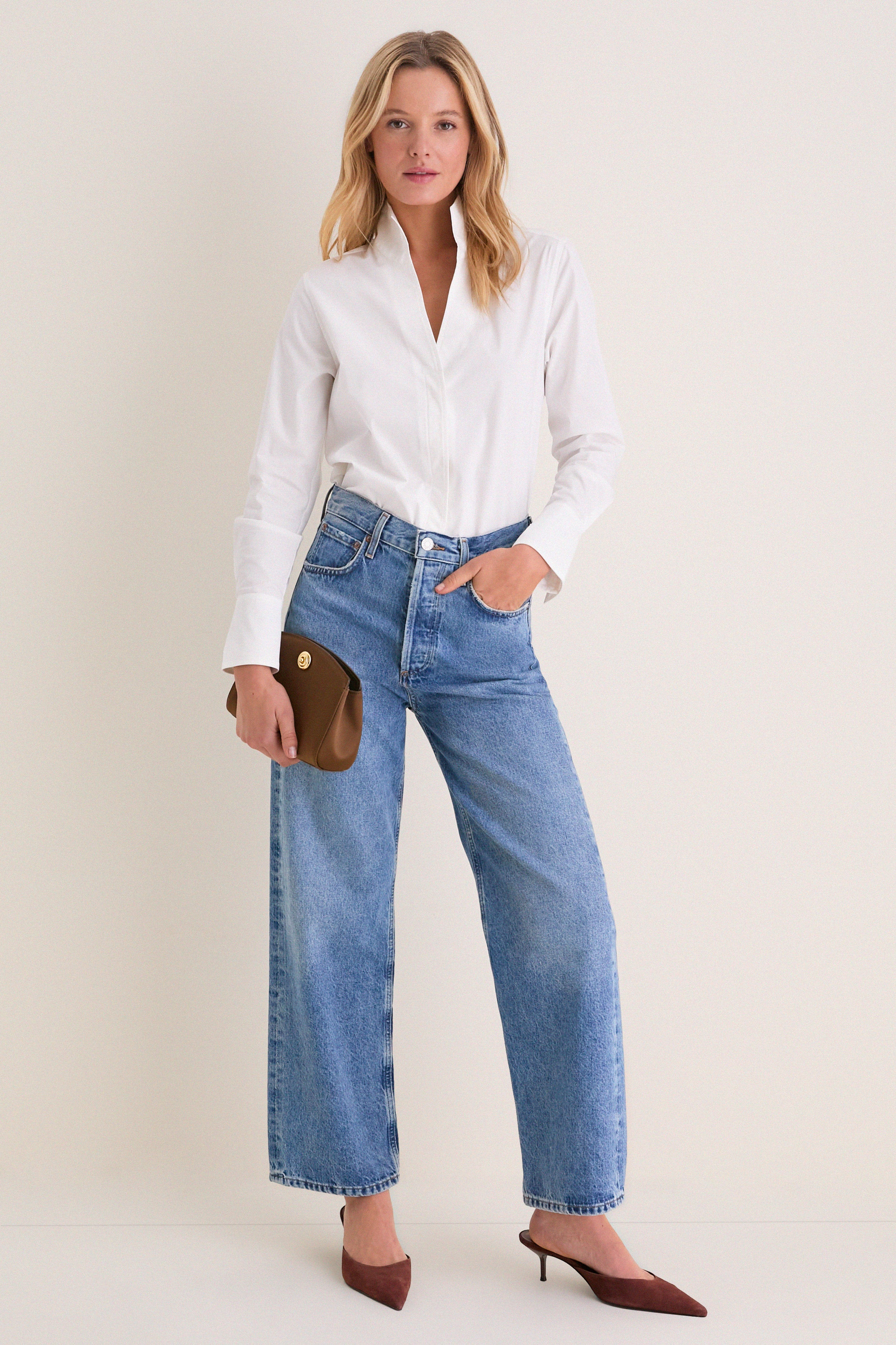 White Bessette Button Down | Tuckernuck (US)