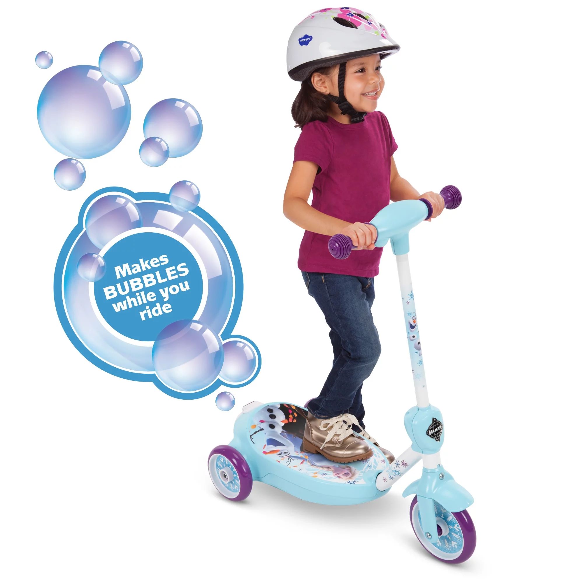 Disney Frozen 3-Wheel Ride-on Electric Bubble Scooter by Huffy | Walmart (US)