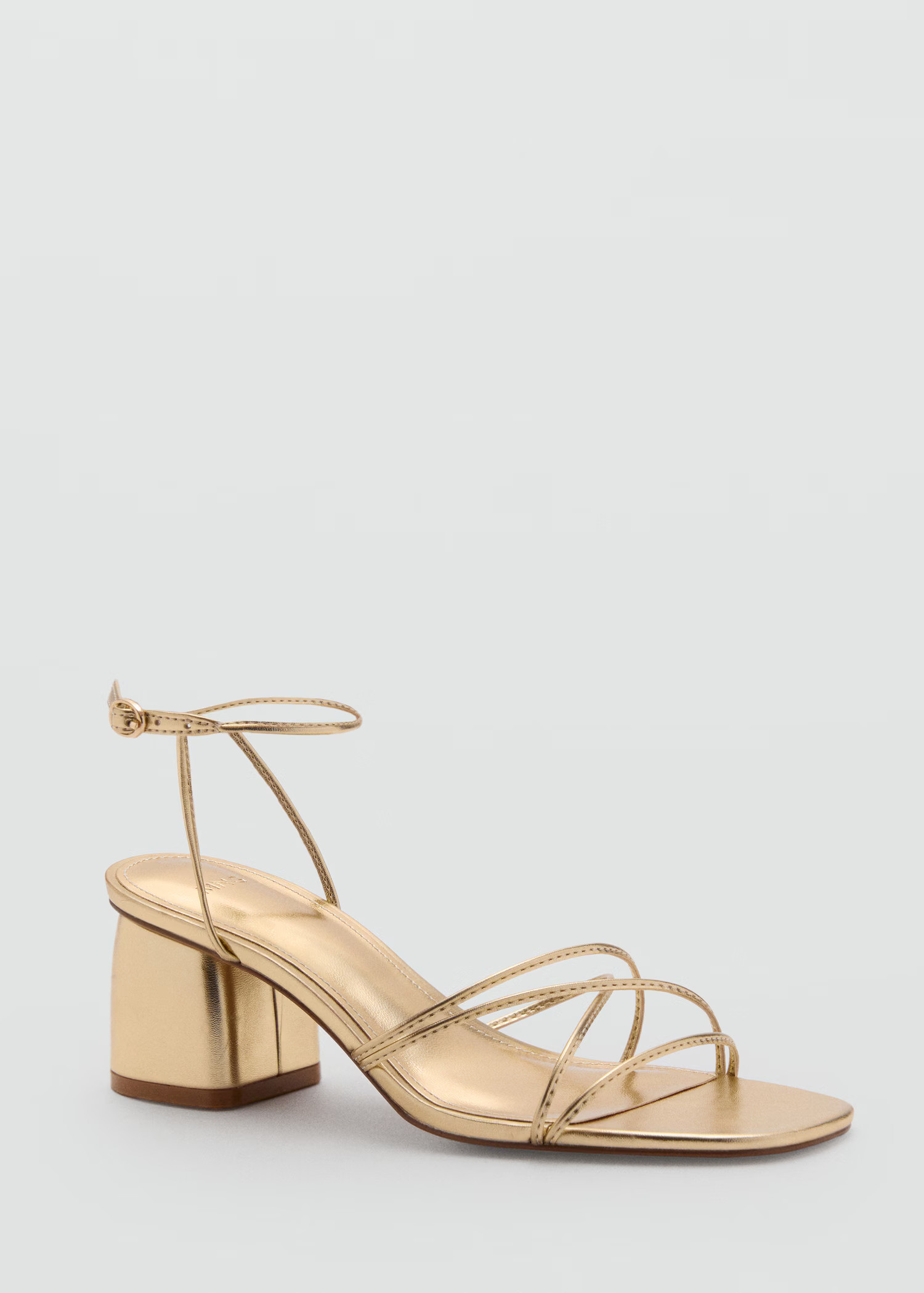 Heeled sandal with crossed straps - Women | MANGO United Kingdom | MANGO (UK)