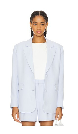Luxe Suiting Boyfriend Blazer in Glass001 | Revolve Clothing (Global)