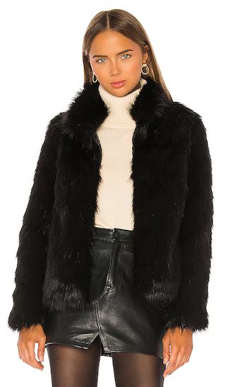 Unreal Faux Fur Delish Jacket in Black | Revolve Clothing (Global)