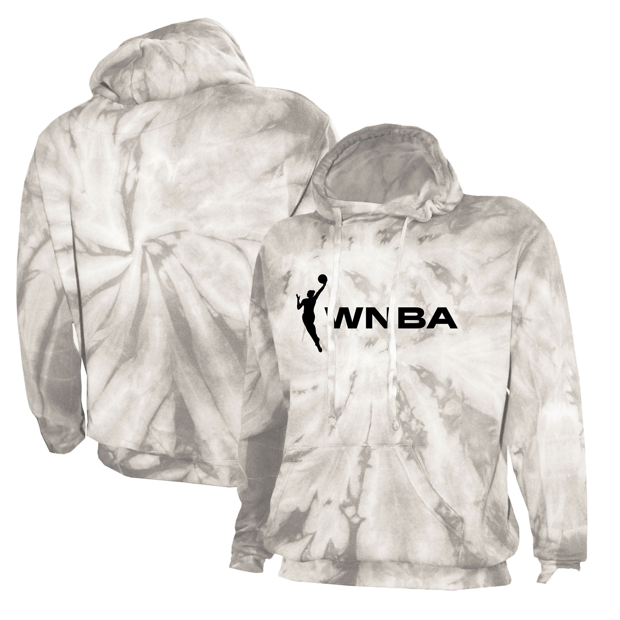 Men's Stitches Silver WNBA Gear Tie-Dye Pullover Hoodie | Fanatics
