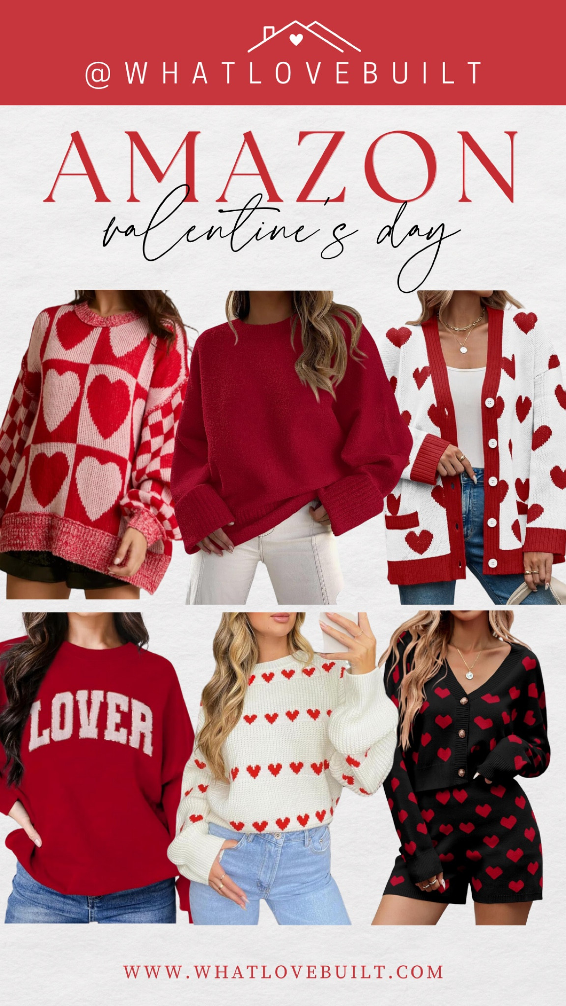 Amazon Valentine’s Day Outfit Ideas ❤️

#amazon #heart #pink #red #love #sweater #cardigan 

#LTKStyleTip #LTKFindsUnder50 #LTKSeasonal
