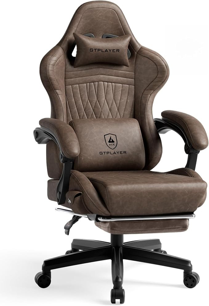 GTPLAYER Gaming Chair with Speakers, Video Game Chairs with Footrest, PC Gamer Chairs for Adults ... | Amazon (US)