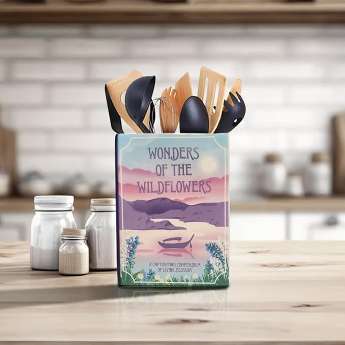 Book Vase, Large Book Shaped Vase, Pencil Holder, Living Room Decor, Cute Home Decor, Book Vase f... | Amazon (US)