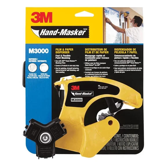 3M Hand-Masker Film and Painter's Tape Dispenser, M3000, 11.1 in. x 9.3 in. x 4.6 in. | Walmart (US)