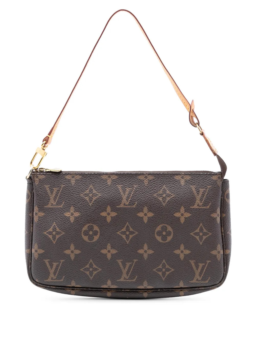 Louis Vuitton Pre-Owned 1998 Monogram Pochette Accessoires shoulder bag - Brown | Farfetch Global