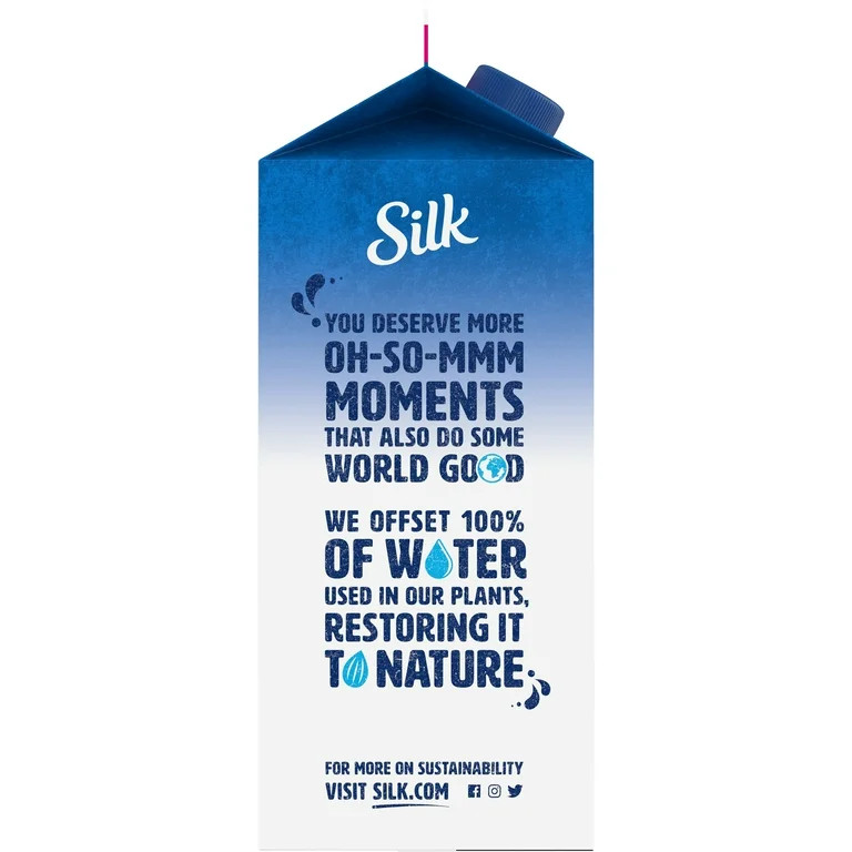 Silk Dairy Free, Gluten Free, Unsweet Almond Milk, 64 fl oz Half Gallon | Walmart (US)