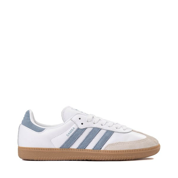 Womens adidas Samba OG Athletic Shoe - White / Alumina / Ash Blue | Journeys