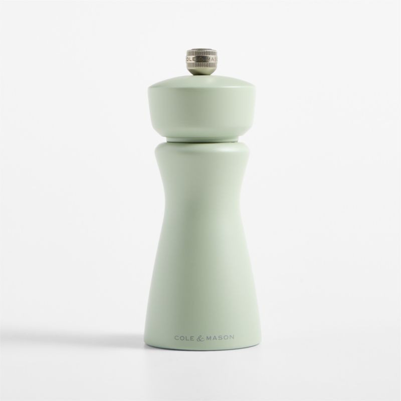 Cole & Mason Kenton Universal Sage Green Salt & Pepper Mill | Crate & Barrel