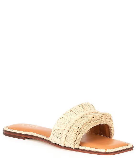 x The Nat Note Madruga Braided Raffia Flat Sandals | Dillard's