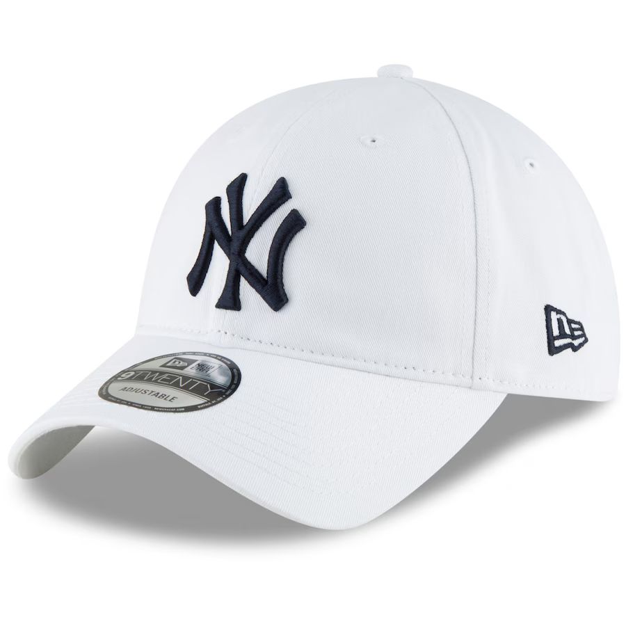 New York Yankees New Era Core Classic Secondary 9TWENTY Adjustable Hat - White | Fanatics