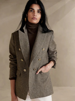 Herringbone Captain's Blazer | Banana Republic (CA)