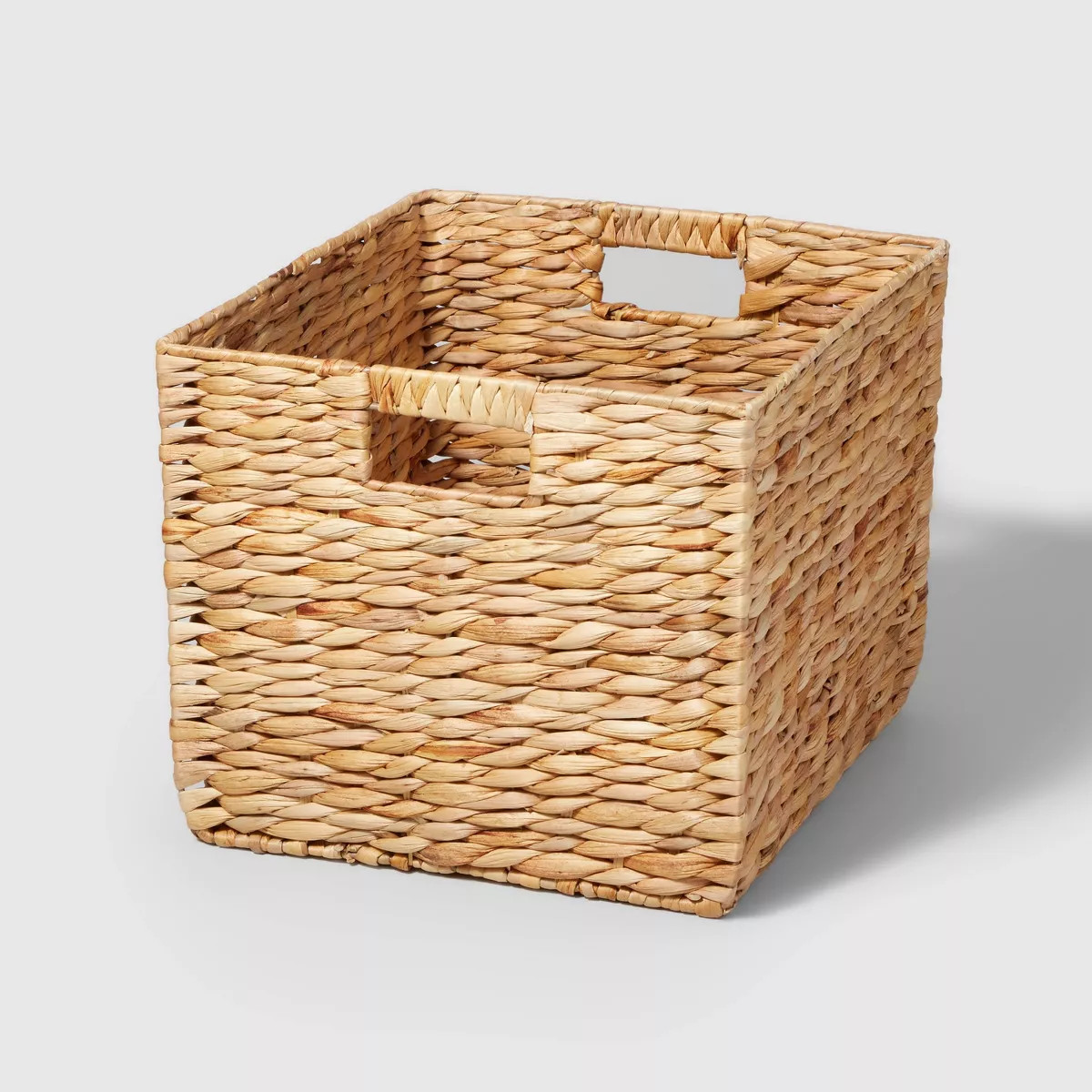 Large Woven Water Hyacinth Milk Crate - Brightroom™: Handwoven Decorative Storage Basket, Fits ... | Target
