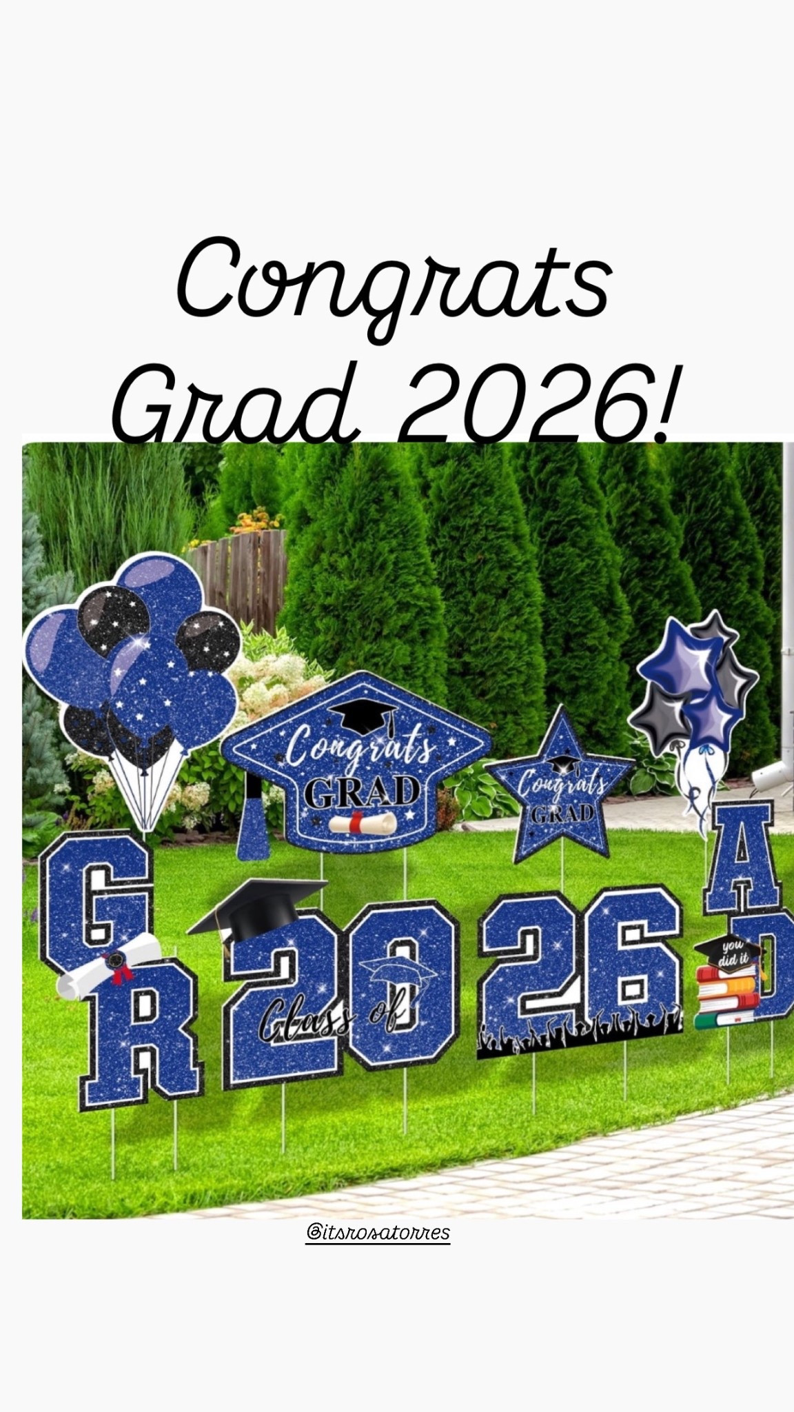 Grads of 2026 decorations to celebrate your love one, friend or cousins in their studies. Love this decor makes it worth to study for our dreams! 

#graduation #grad #student #congrats #school #studies #classof2026
#graduationdecoration #grad2026 #youdidit #wearesoproudofyou
#LTKgrads

#LTKKids #LTKSeasonal #LTKdayinmylife