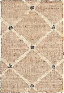 Dash and Albert Kali Area Rug - 2' x 3' Natural - Neutral Diamond Pattern Handwoven Jute Accent R... | Amazon (US)