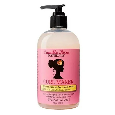 Camille Rose Curl Maker Smoothing and Nourishing Curly Hair Gel with Aloe for All Hair Types and Textures 12 fl oz | Walmart (US)