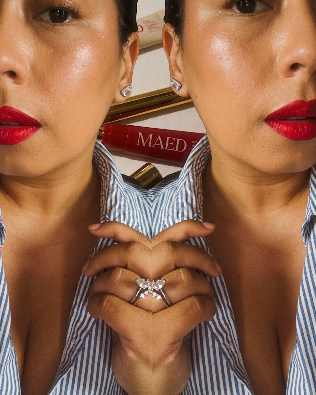 A bold red lip that is ready to take on the whole day!

I absolutely love this red color on me! @Maed Beauty is my absolute favorite brand for lip care. 

Because of Maed Beauty, I have incorporated lip care with my skin care routine and it’s a game changer. Because hello!! Lip care is skin care 👄 

From serums, exfoliating polish, red lips and a whole lot more coming your way! 

You can find Maed at Sephora! 

Makeup ideas
Makeup for olive skin 
Red Lip 
Beauty Products that I love 
Skin care routine favorites

#LTKdayinmylife #LTKBeauty #LTKgrwm
