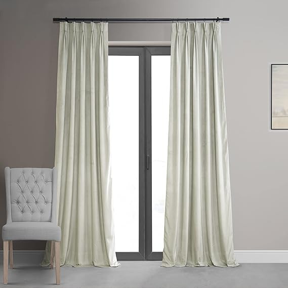 HPD Half Price Drapes Velvet Blackout Curtains/Drapes - 96 Inches Long 1 Panel Blackout Curtain S... | Amazon (US)